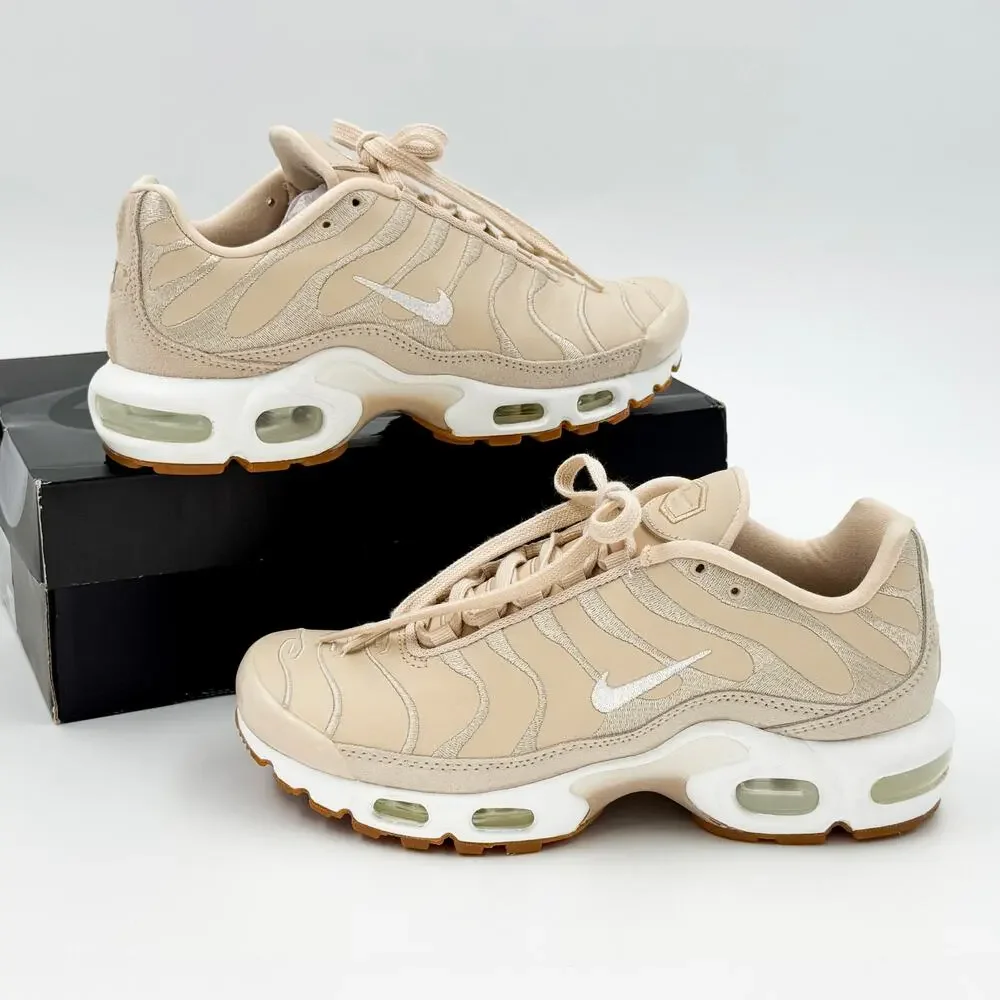 Nike Air Max Plus Premium Women's 6.5 Vachetta Tan Gum White Leather DZ2832-200